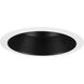 6in Shallow Recessed Trim PAR-30SN Black Step Baffle Trim