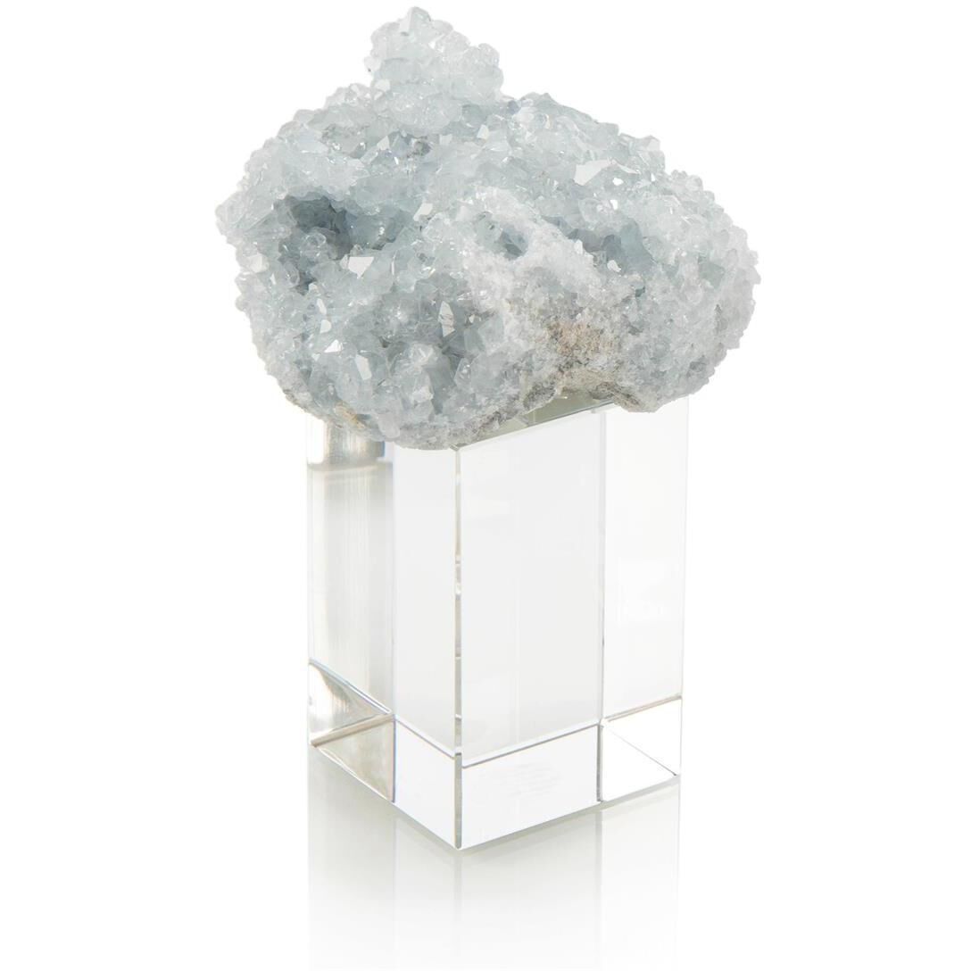 Celestite on Crystal 5.5 X 4 inch Sculpture