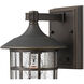 Freeport Outdoor Wall Mount Lantern in Oil Rubbed Bronze, Small