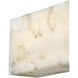 Alabaster Rocks Collection - Medley Family 10 inch Alabaster Rocks ADA Wall Sconce Wall Light in 3" D x 10" W x 5" H, EVOLV