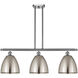Ballston Dome 3 Light 36 inch Brushed Satin Nickel Island Light Ceiling Light