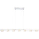 Brooklyn 7 Light 45.25 inch Chrome Linear Pendant Ceiling Light