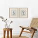 Shabby Chic Botanical Blue and Green Framed Art, Propac