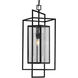 Navarre 1 Light Matte Black Outdoor Pendant