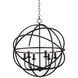 Apollo 6 Light 24 inch Rubbed Oil Bronze Pendant Ceiling Light