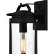 Clifton 1 Light 14 inch Earth Black Outdoor Wall Lantern