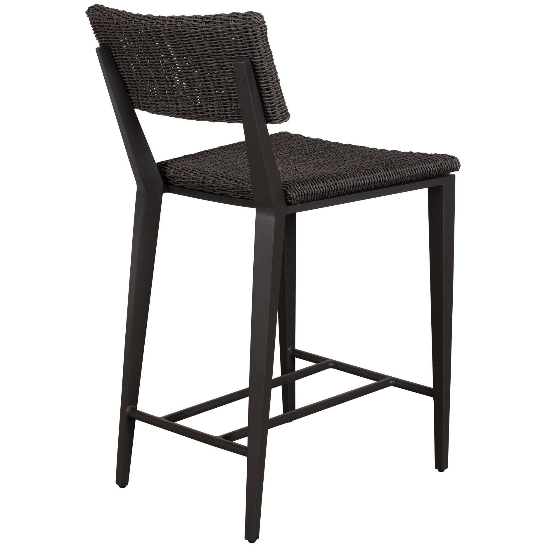 Calbas 38 inch Java Black and Mocha Outdoor Counter Stool