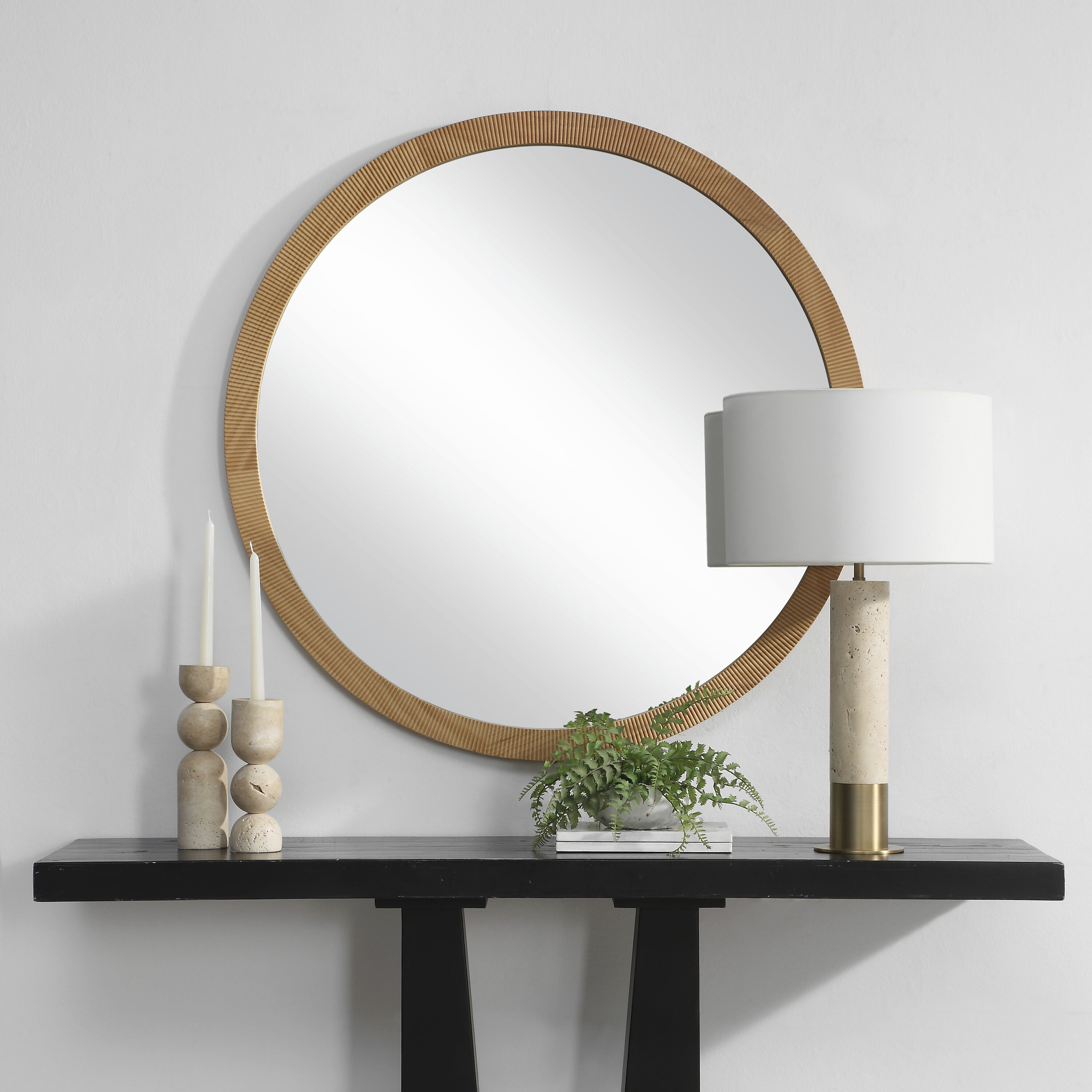 Noto 40 X 40 inch Natural Wall Mirror