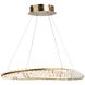 Stella LED 23.75 inch Brushed Brass Pendant Ceiling Light