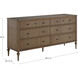 Andrea Satin Oak and Antique Bronze Dresser