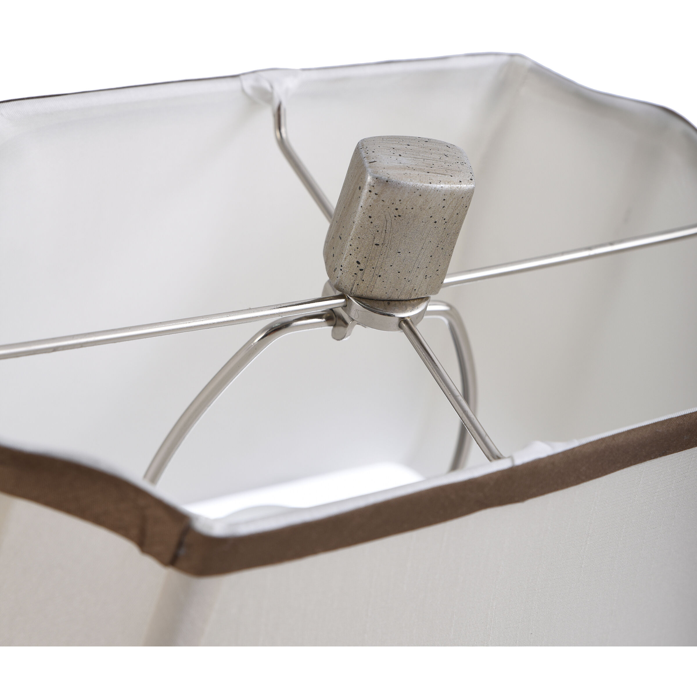 Signature 32 inch 100 watt Cream Crackle Table Lamp Portable Light 