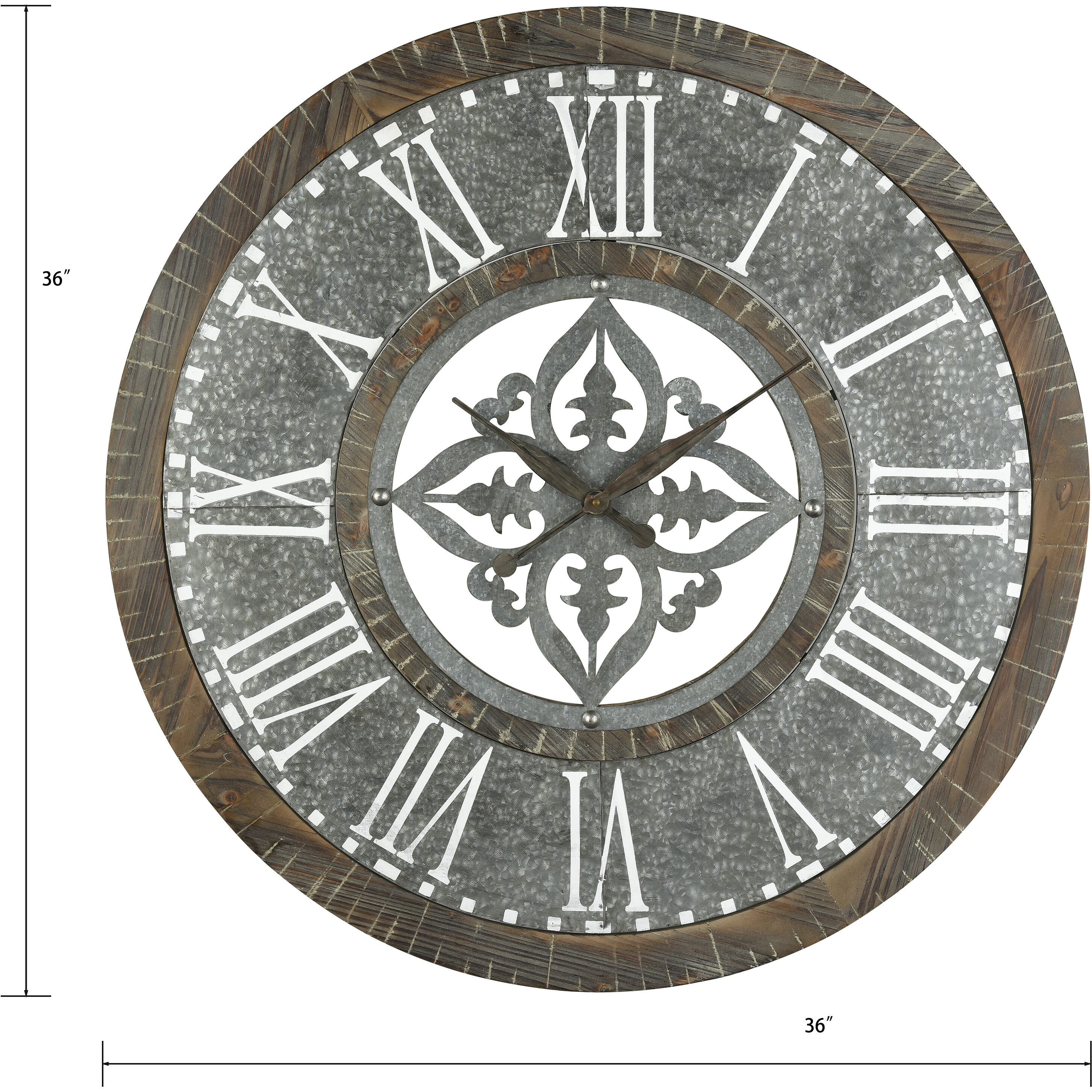 Greystone 36 X 36 inch Wall Clock
