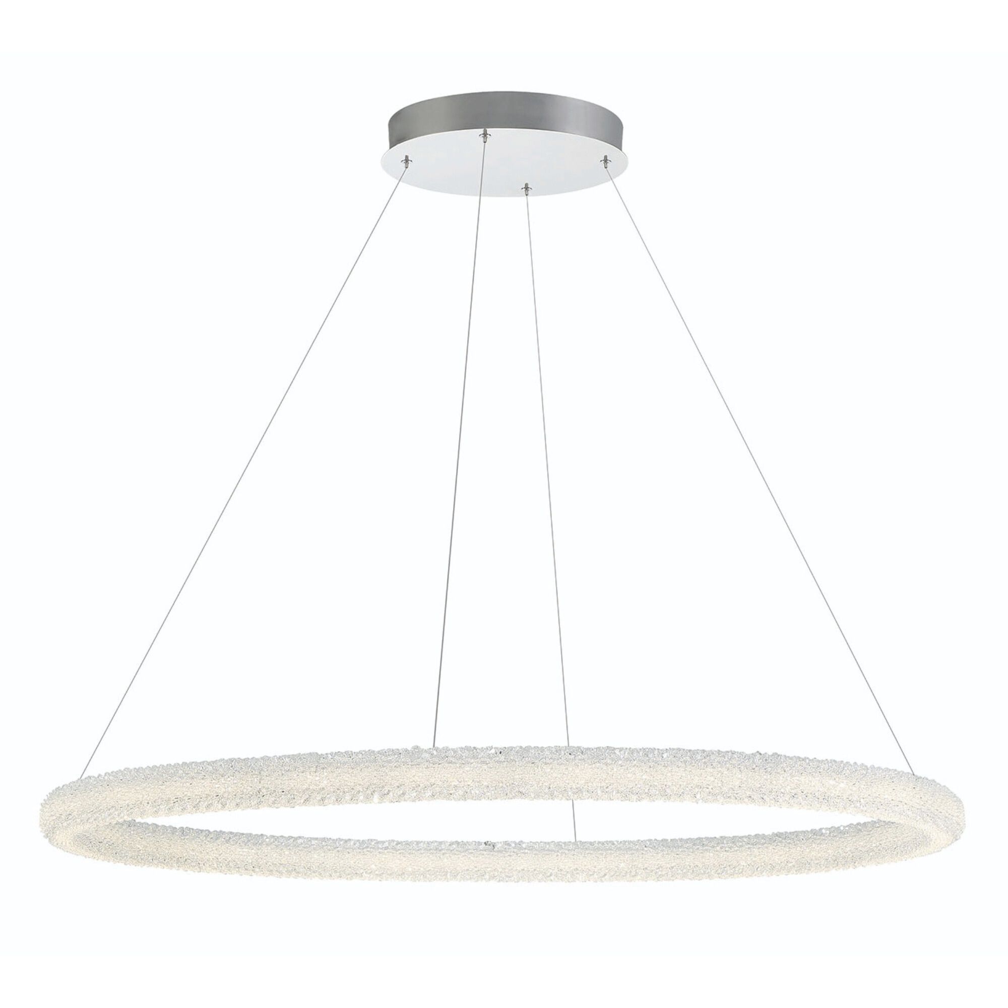 Sassi LED 48 inch Chrome Chandelier Ceiling Light