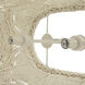 Angelina 4 Light 49 inch Winter White / Natural Chandelier Ceiling Light