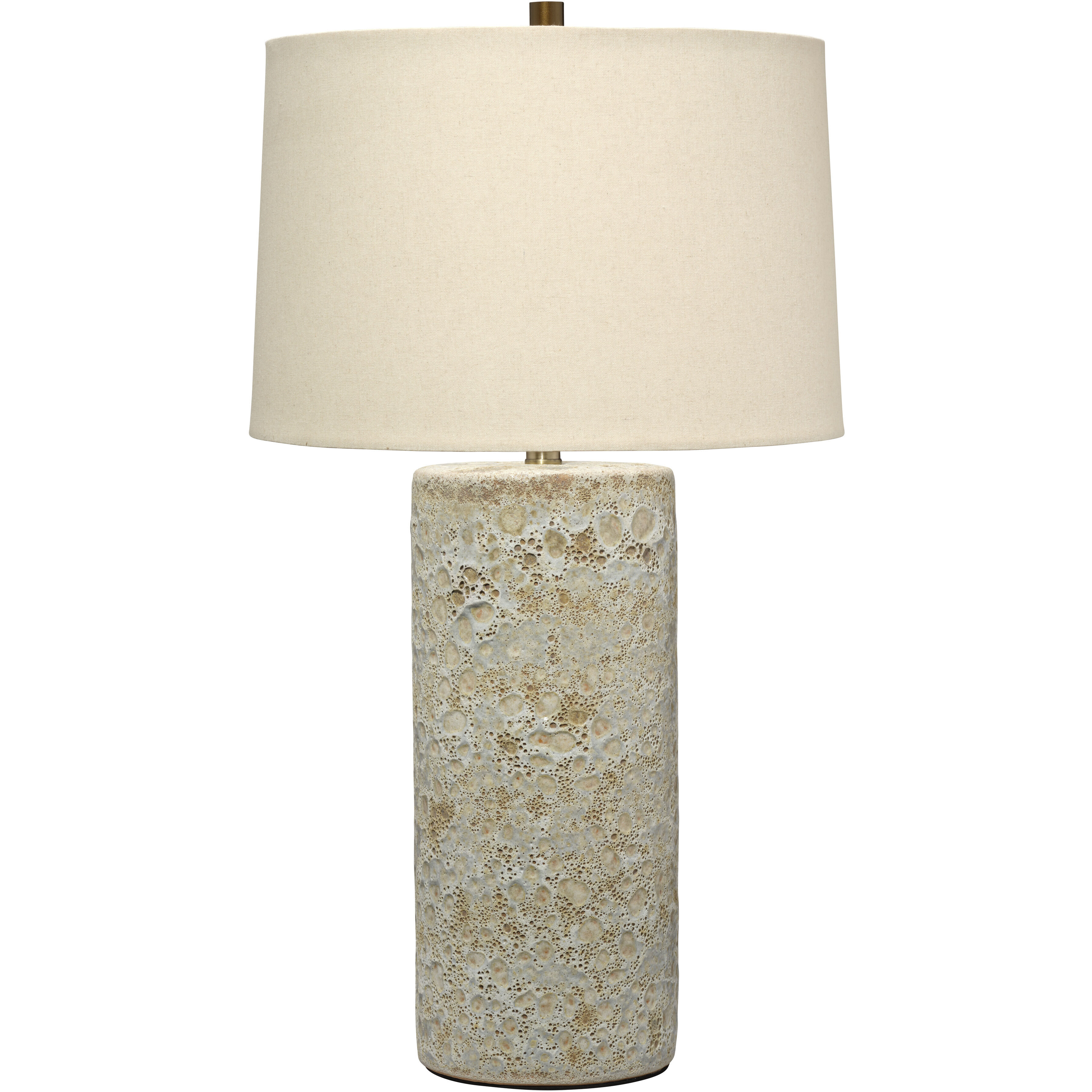 Lava 29.5 inch 100 watt Volcanic Cream Table Lamp Portable Light, Inline