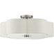 Solstice 5 Light 22 inch Brushed Nickel Semi Flush Ceiling Light