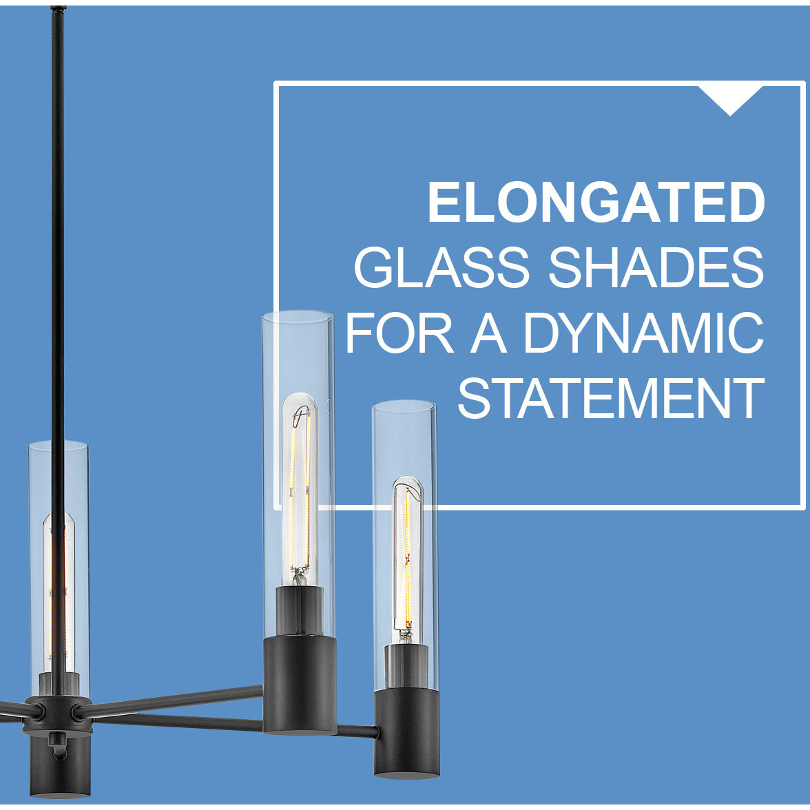 Shea LED 28 inch Black Chandelier Ceiling Light