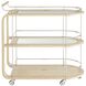 Brays 37 inch Whitewash Bar Cart