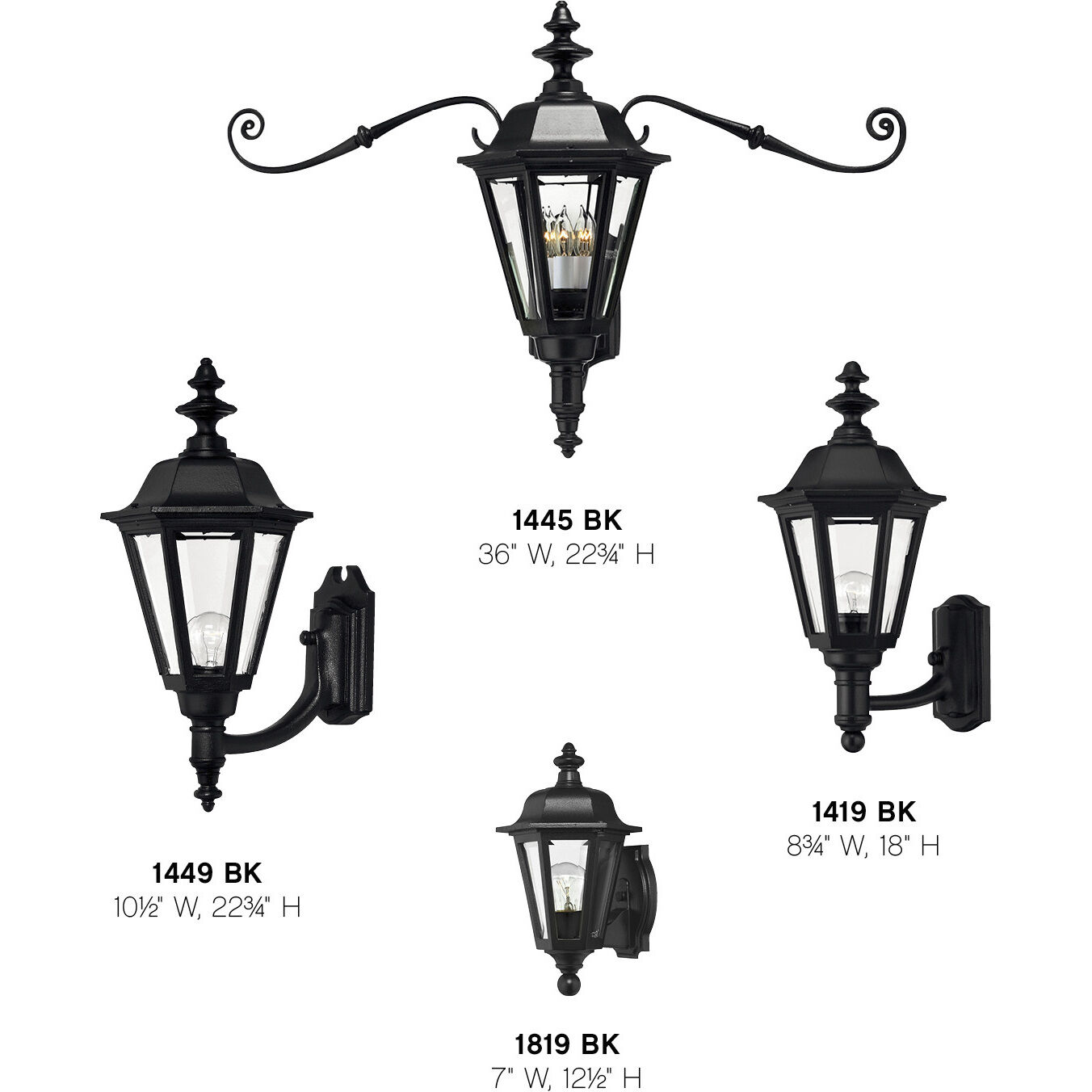 Estate Series Manor House Outdoor Wall Mount Lantern, Medium