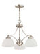 Somerset 3 Light 20 inch Brushed Nickel Chandelier Ceiling Light