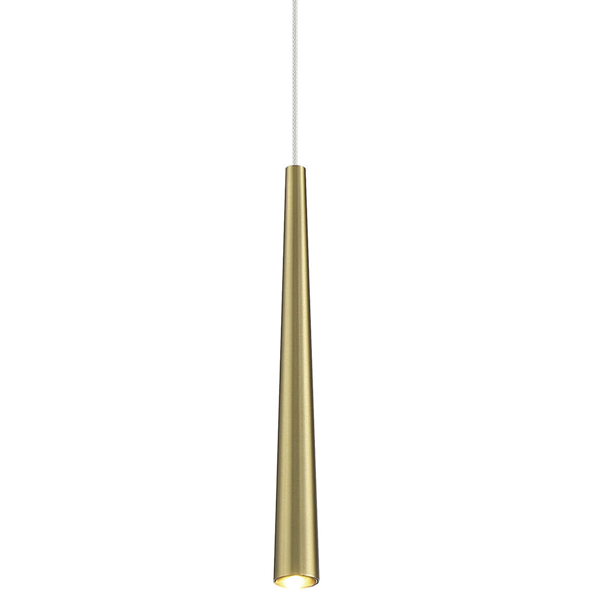 Stretch LED 5 inch Soft Brass Mini Pendant Ceiling Light