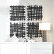 Gridlines Matte Black Wall Decor
