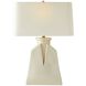 Cera 150.00 watt Ivory Crackle Table Lamp Portable Light