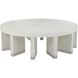 Revolve 60.25 X 60.25 inch White Cocktail Table
