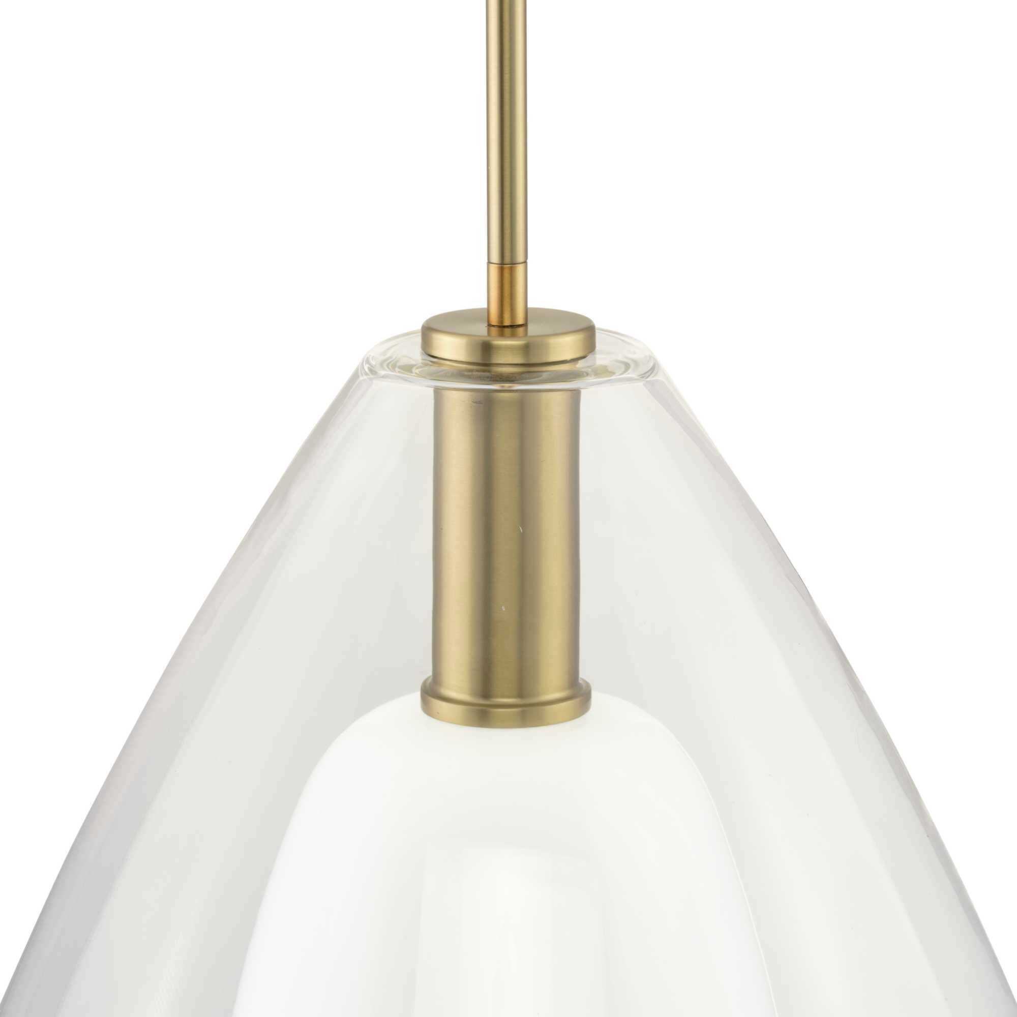 Carillon 1 Light 15 inch Brushed Gold Pendant Ceiling Light