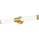 Warwick LED 25.25 inch Modern Gold Bathroom Vanity Wall Light