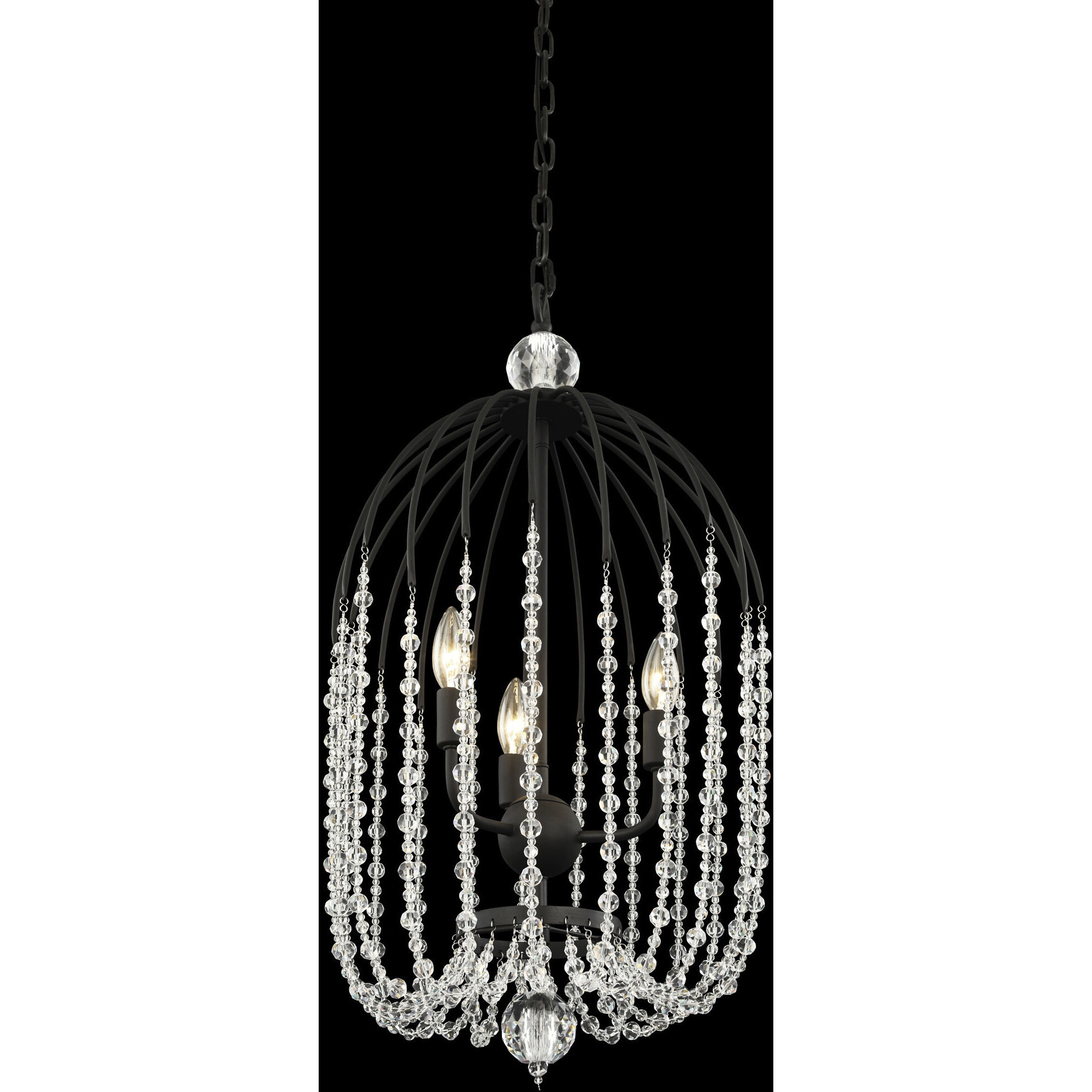 Voliere 3 Light 14.5 inch Matte Black Pendant Ceiling Light