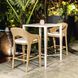 Kavali 42 inch Natural Honey and Oyster White Outdoor Barstool