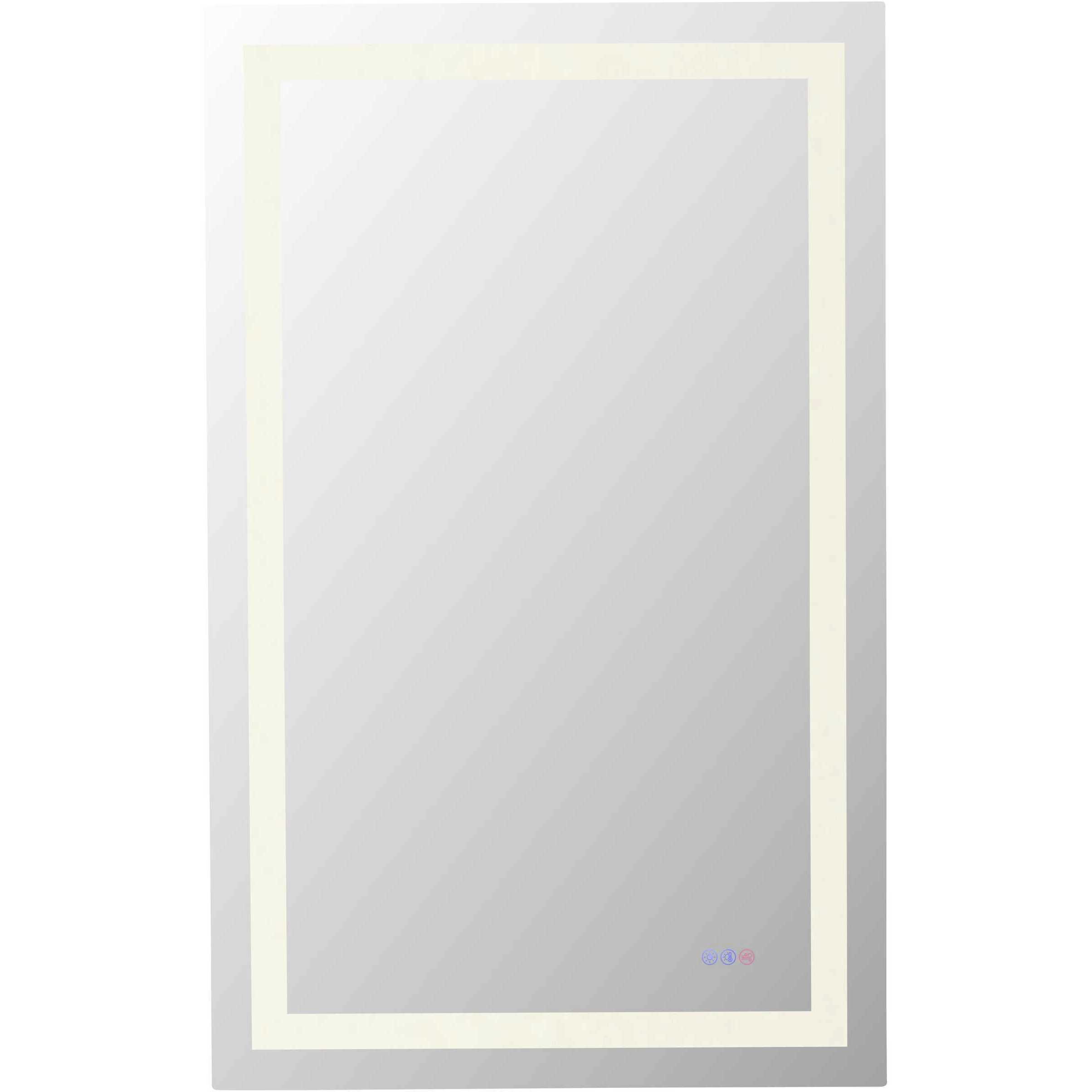 Riven 48 X 36 inch White LED Mirror