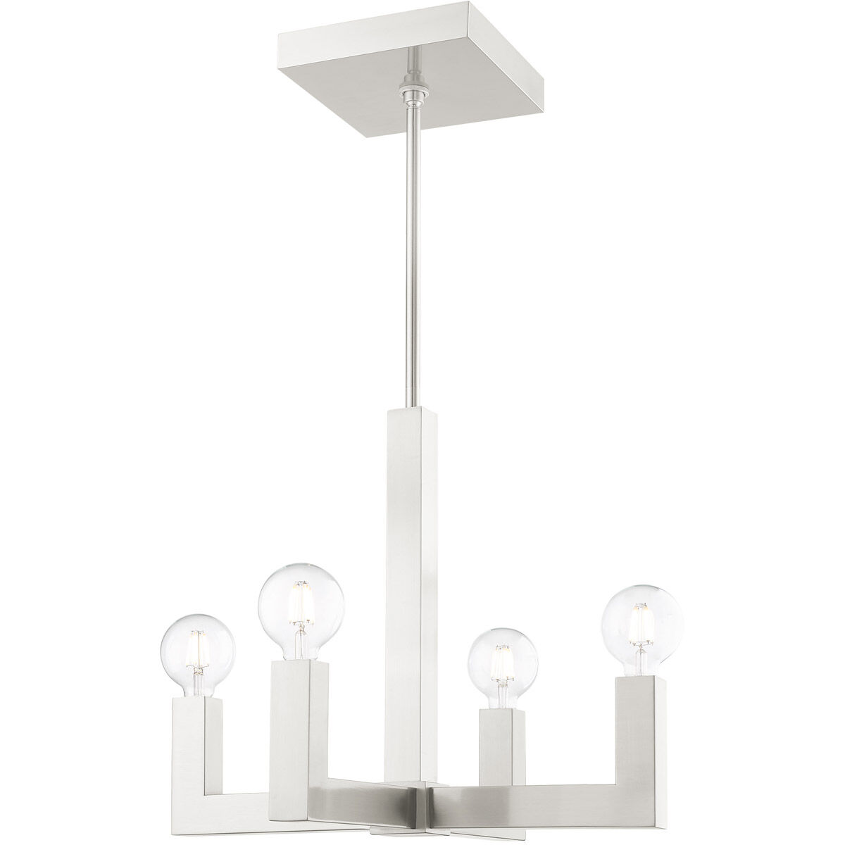 Solna 4 Light 20 inch Brushed Nickel Chandelier Ceiling Light