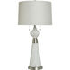 Cameron 33.25 inch 60.00 watt Weathered White and Silver Table Lamp Portable Light