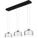Gabriel 35.5 inch Matte Black Island Light Ceiling Light