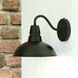 Buena Park LED 10 inch Black and Vintage Black with Matte White Inner Outdoor Wall