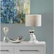 Sunny 18 inch 60 watt White Ceramic with Brushed Steel Neck Table Lamp Portable Light, Simplee Adesso