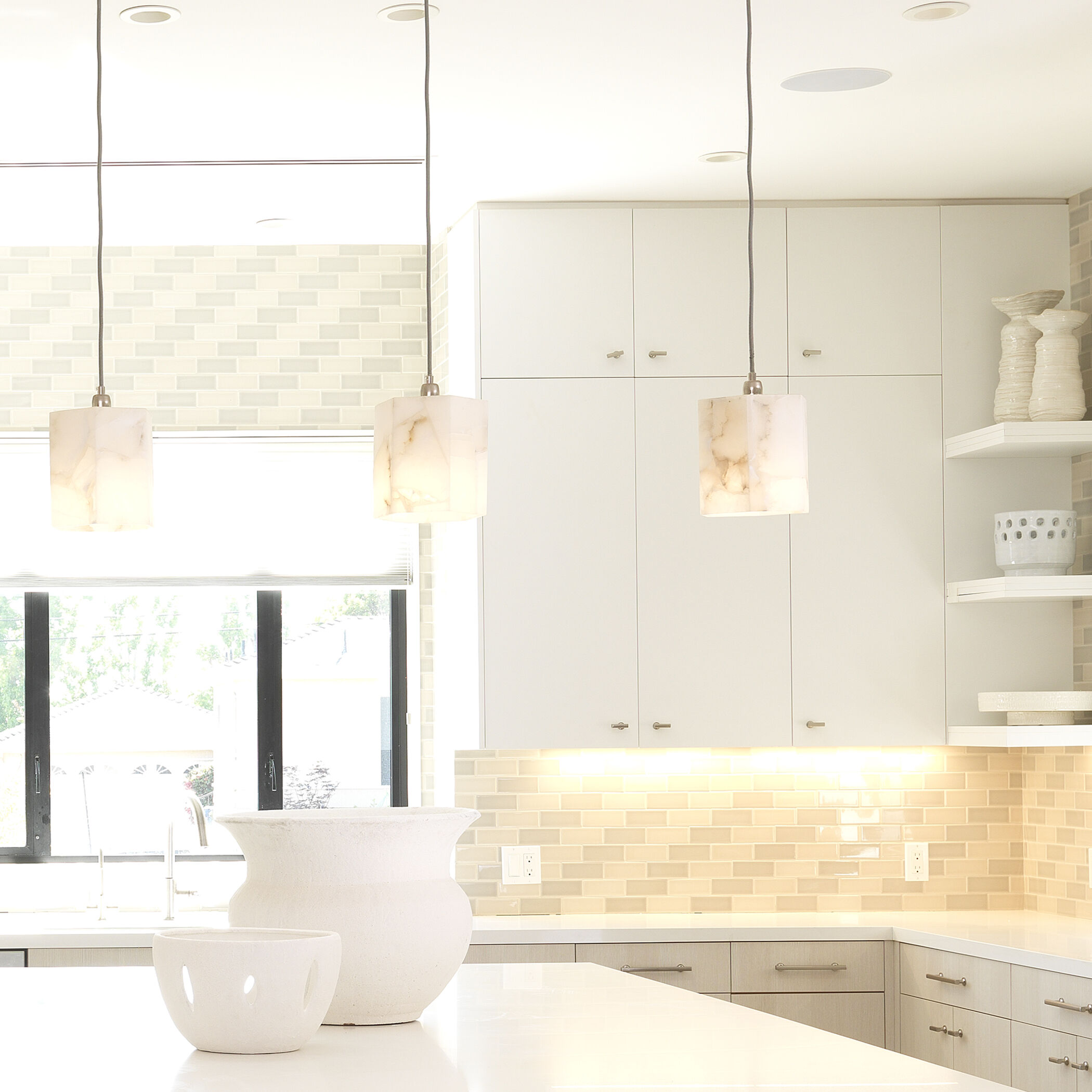 Borealis 1 Light 7 inch Alabaster Pendant Ceiling Light, Hexagon