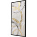 Suspended Motion Gray and Beige and Black and Metallic Canvas, The Studio