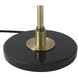 Rancho Mirage 22 inch 9 watt Matte Black and Weathered Brass Table Lamp Portable Light