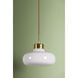 Eliana 1 Light 14.25 inch Aged Brass Pendant Ceiling Light