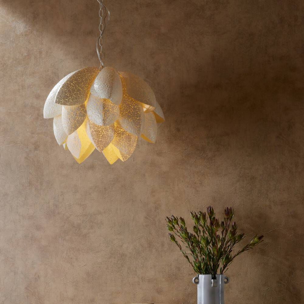 Ayana 24 inch Eggshell Resin Chandelier Ceiling Light