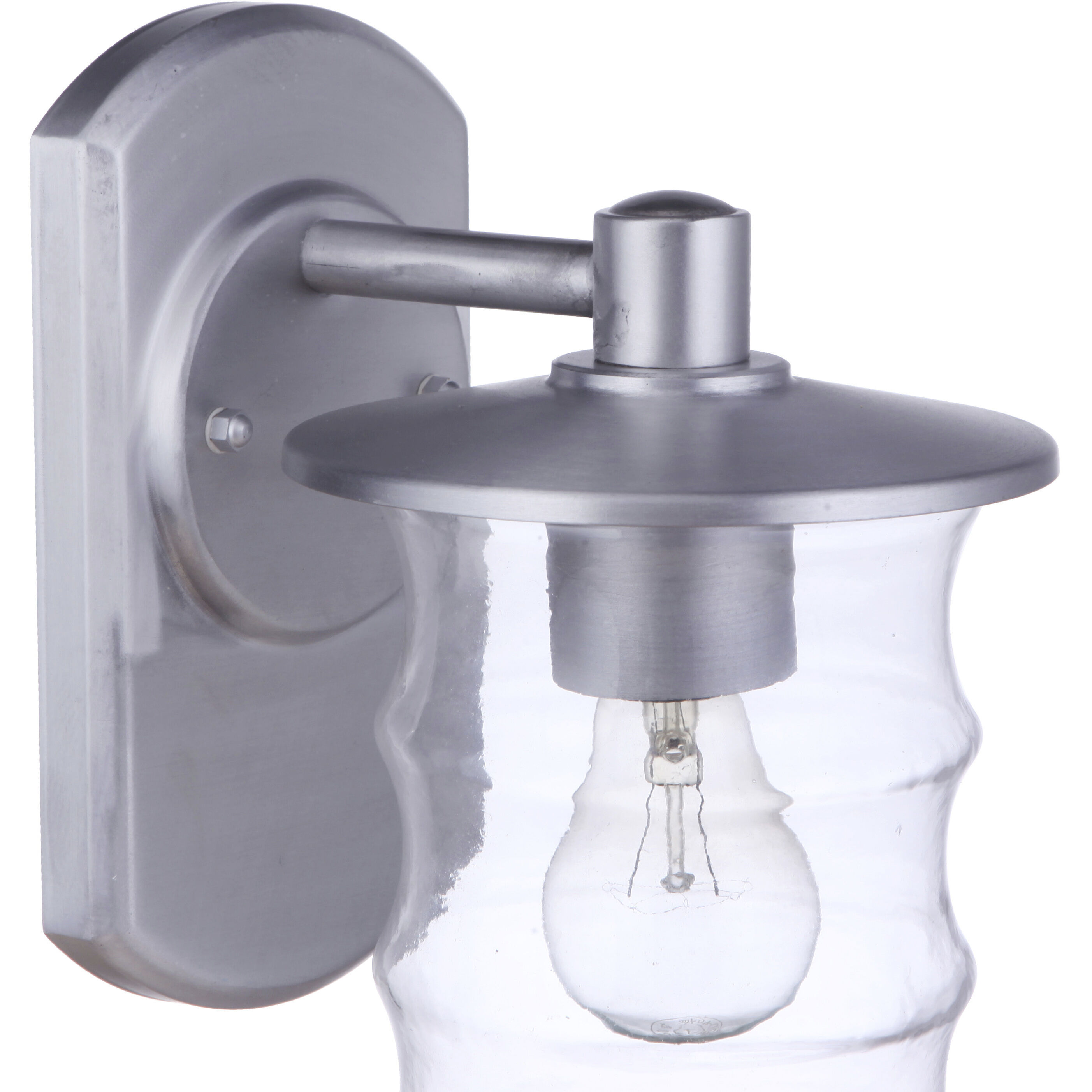 Canon Outdoor Wall Mount in Satin Aluminum, Medium