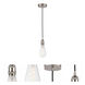 Ballston Edison LED 3.75 inch Brushed Satin Nickel Mini Pendant Ceiling Light, Ballston