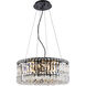 Maxime 12 Light 20 inch Black and Clear Chandelier Ceiling Light