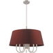 Belclaire 6 Light 24 inch Brushed Nickel Pendant Chandelier Ceiling Light