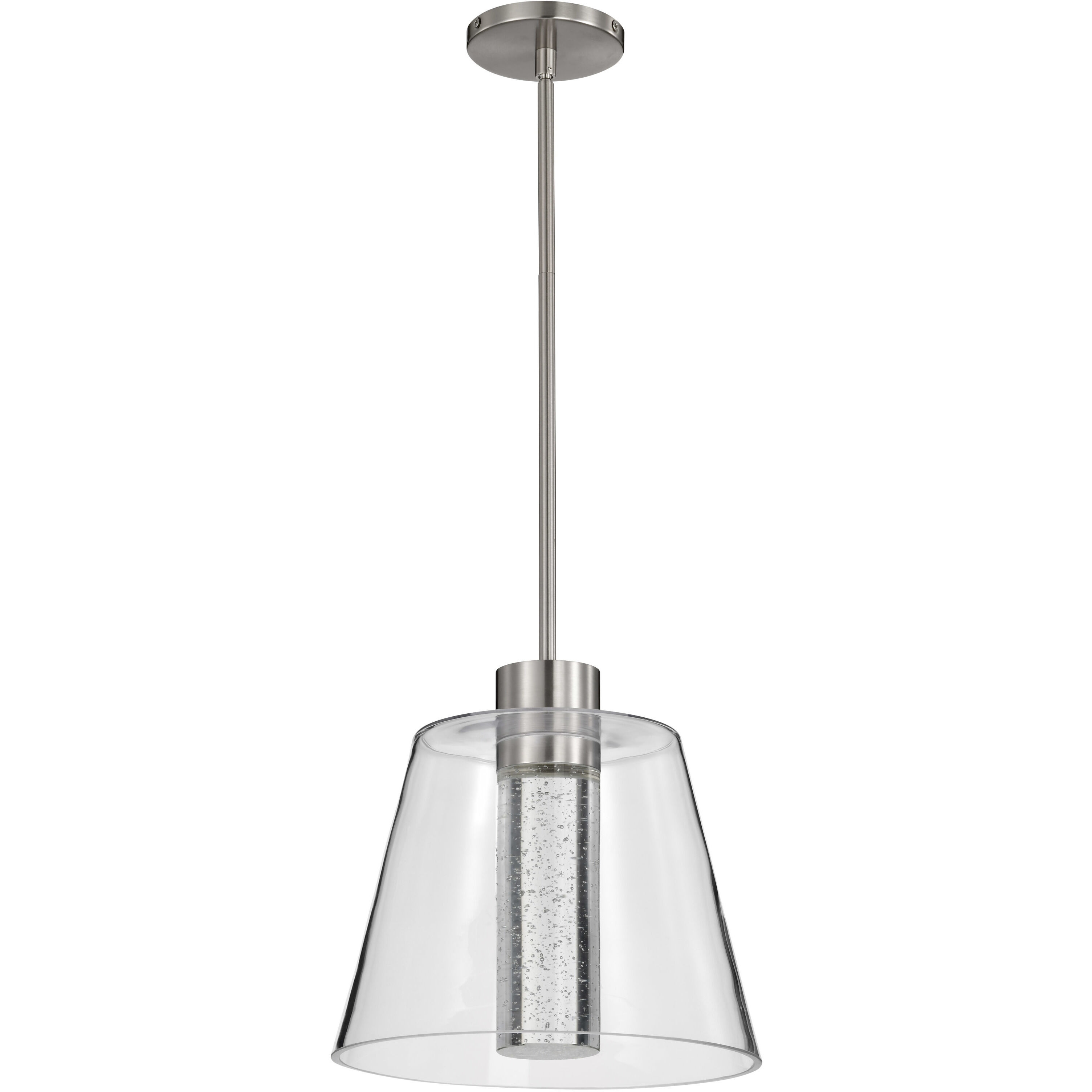 Aura LED 12 inch Brushed Nickel Pendant Ceiling Light