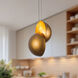Void 15.75 inch Vintage Brass Pendant Ceiling Light