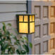 Mission 1 Light 7.25 inch Verdigris Patina Outdoor Wall Mount in White Opalescent, T-Bar Overlay